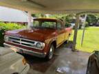 1971 Dodge Pickup 1971 Dodge Pickup Orange RWD Automatic