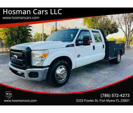 2011 Ford F350 Super Duty Crew Cab &amp; Chassis for sale is a White 2011 Ford F-350 Super Duty Car for Sale in Fort Myers FL