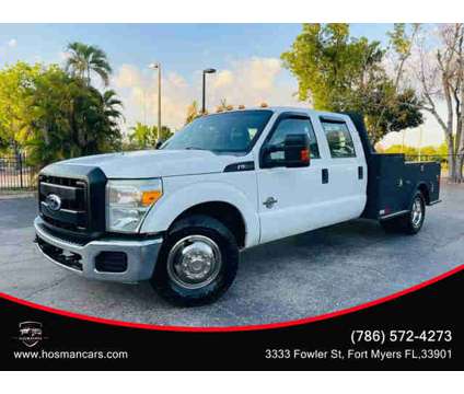 2011 Ford F350 Super Duty Crew Cab &amp; Chassis for sale is a White 2011 Ford F-350 Super Duty Car for Sale in Fort Myers FL