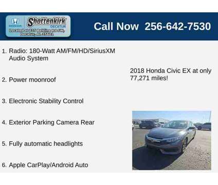 2018UsedHondaUsedCivicUsedCVT is a Grey 2018 Honda Civic Car for Sale in Decatur AL