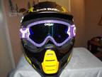 $65 DIRTBIKE HELMET & OAKLEY Safty Goggles [phone removed]