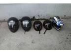 Assorted motorcycle helmets for sale