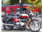 2012 Triumph Bonneville T100 - Cranberry / New England White