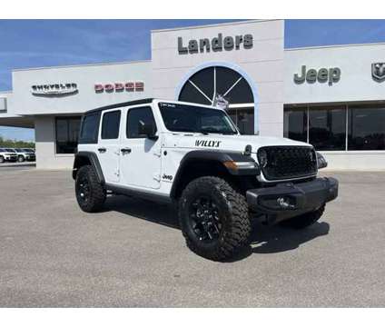 2024 Jeep Wrangler Willys is a White 2024 Jeep Wrangler Car for Sale in Covington TN