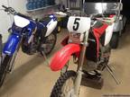 Honda crf 450x dirt bike and yamaha 250f