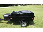 Very Nice Black Motorcycle Trailer w/ Cooler!