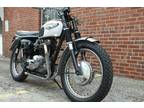 1966 Triumph Bonneville T 120 C Tt Special White Race Bike