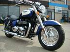 2013 Triumph America - Sapphire Blue / Crystal White