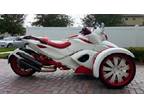 2008 Custom white and red Can-am Spyder Ready …