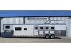 2024 Twister 4 Horse Gooseneck Trailer with 12'8 Outlaw Convers 4 horses