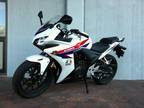 2012 Honda Cbr 250 R (Non-Abs) Only 58 Miles Red, White & Blue.
