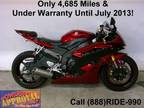 2007 Used Yamaha R-6 - For sale with only 4,924 miles! u1255