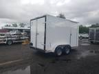 2024 Covered Wagon 7X12 barn door enclosed cargo trailer w ramp