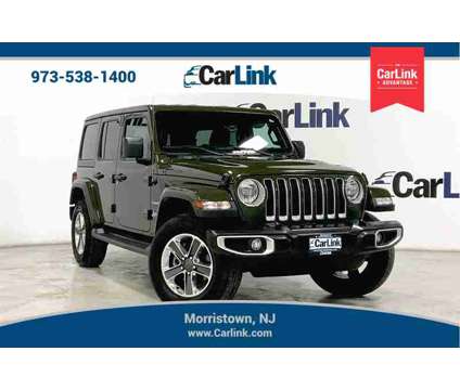 2021 Jeep Wrangler Unlimited Sahara is a Green 2021 Jeep Wrangler Unlimited Sahara SUV in Morristown NJ