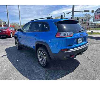 2020 Jeep Cherokee Trailhawk 4X4 is a Blue 2020 Jeep Cherokee Trailhawk SUV in Dubuque IA