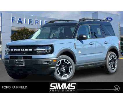 2024 Ford Bronco Sport Outer Banks is a Blue, Grey 2024 Ford Bronco SUV in Fairfield CA