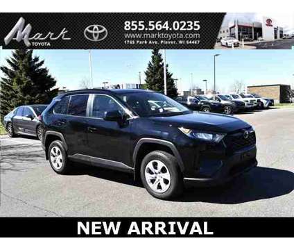2021 Toyota RAV4 LE All Wheel Drive is a Black 2021 Toyota RAV4 LE SUV in Plover WI
