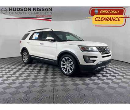 2016 Ford Explorer Limited is a Silver, White 2016 Ford Explorer Limited SUV in Charleston SC
