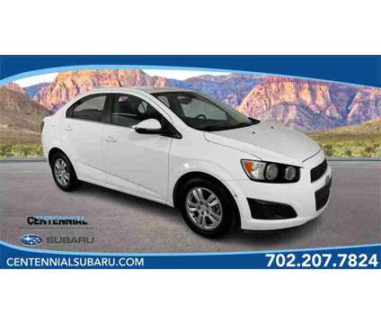 2012 Chevrolet Sonic 1LT is a White 2012 Chevrolet Sonic 1LT Sedan in Las Vegas NV