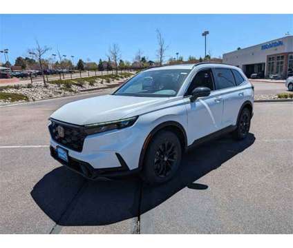 2024 Honda CR-V Hybrid Sport-L is a Silver, White 2024 Honda CR-V Hybrid in Colorado Springs CO
