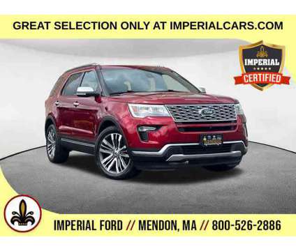 2018UsedFordUsedExplorerUsed4WD is a Red 2018 Ford Explorer Car for Sale in Mendon MA