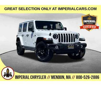 2022UsedJeepUsedWranglerUsed4x4 is a White 2022 Jeep Wrangler Unlimited Car for Sale in Mendon MA