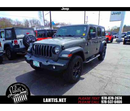 2020UsedJeepUsedWrangler UnlimitedUsed4x4 is a Grey 2020 Jeep Wrangler Unlimited Car for Sale in Leominster MA