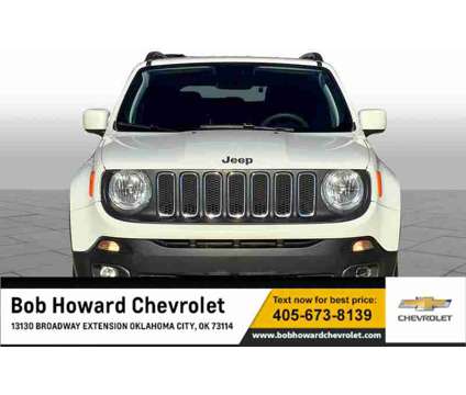 2018UsedJeepUsedRenegadeUsedFWD is a White 2018 Jeep Renegade Car for Sale in Oklahoma City OK