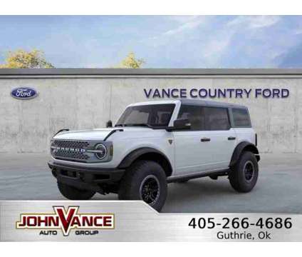 2024NewFordNewBroncoNew4 Door Advanced 4x4 is a White 2024 Ford Bronco Car for Sale in Guthrie OK