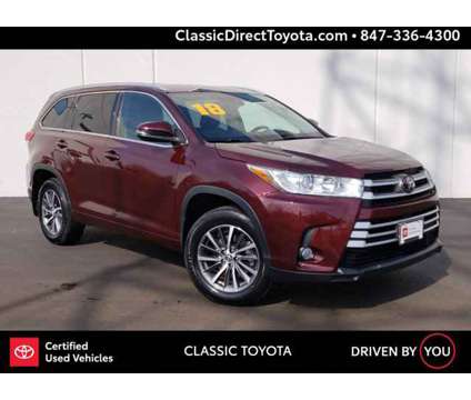 2018 Toyota Highlander XLE is a Red 2018 Toyota Highlander XLE Car for Sale in Waukegan IL