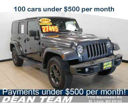 2016 Jeep Wrangler Unlimited 75th Anniversary is a Grey 2016 Jeep Wrangler Unlimited Car for Sale in Saint Louis MO