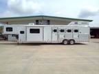 2024 Twister 4 Horse Gooseneck Trailer with 14'8 Living Quarter 4 horses