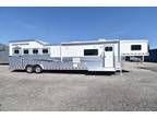 2024 Elite 4 Horse Side Load 15'8 Outback Interior 4 horses