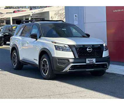 2024 Nissan Pathfinder Rock Creek is a Black, White 2024 Nissan Pathfinder SUV in Fairfax VA