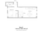 618 Bush St - 1 Bedroom - Junior - Plan 9