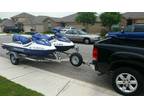 2005 Seadoo, 2002 Bombardier with Triton Trailer