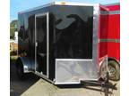 6x12 Enclosed Cargo Trailer V nose W ramp