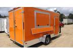 6x12 Flat Nose Concession Trailer