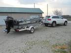 1994 Lund 16'6" boat, 40 h.p. mercury outboard