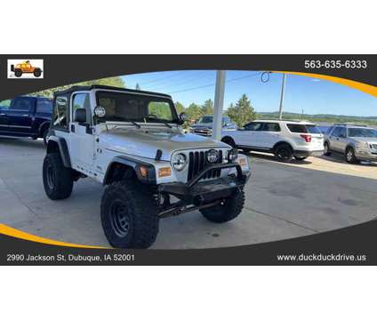 2004 Jeep Wrangler for sale is a Silver 2004 Jeep Wrangler Car for Sale in Dubuque IA