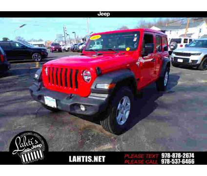 2021UsedJeepUsedWranglerUsed4x4 is a Red 2021 Jeep Wrangler Car for Sale in Leominster MA