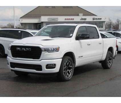 2025NewRamNew1500New4x4 Crew Cab 57 Box is a White 2025 RAM 1500 Model Car for Sale in Brunswick OH