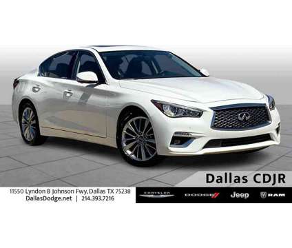 2021UsedINFINITIUsedQ50 is a White 2021 Infiniti Q50 Car for Sale in Dallas TX