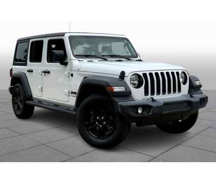 2020UsedJeepUsedWrangler UnlimitedUsed4x4 is a White 2020 Jeep Wrangler Unlimited Car for Sale in Denton TX