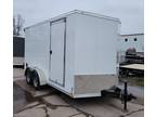 2024 MTI MDLX 7x14 7' H V Enclosed Trailer Ramp w