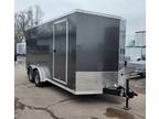 2024 MTI MDLX 7x16 7' H V Enclosed Trailer Ramp c