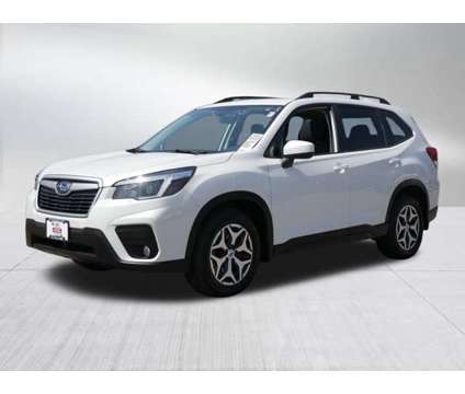 2021 Subaru Forester Premium is a White 2021 Subaru Forester 2.5i Car for Sale in Saint Cloud MN