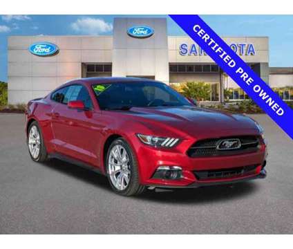 2015 Ford Mustang EcoBoost Premium is a Red 2015 Ford Mustang EcoBoost Car for Sale in Sarasota FL