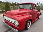 1956 Ford F-100 Red, 1600 miles