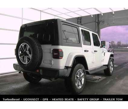 2020 Jeep Wrangler Unlimited Sahara Turbodiesel is a White 2020 Jeep Wrangler Unlimited Sahara SUV in Saint Charles IL